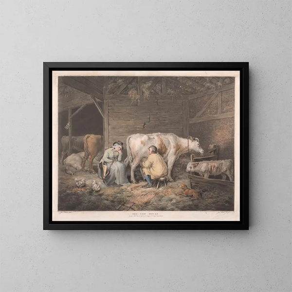 La maison des vaches - James Ward — inramlat konstverk på väggen