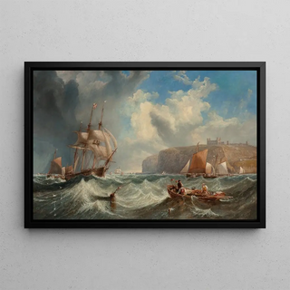 James Wilson Carmichael - Passing the harbour buoy Whitby.webp