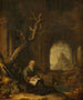 En eremit i en ruin - Jan Adriaensz van Staveren — vy av konstverket
