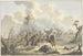 Attaque entre cosaques de Crimée et artillerie à cheval française - Jan Anthonie Langendijk — vy av konstverket