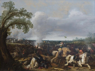 Jan Asselijn - King Gustav II Adolf of Sweden at the Battle by Ltzen November 16th 1632.webp