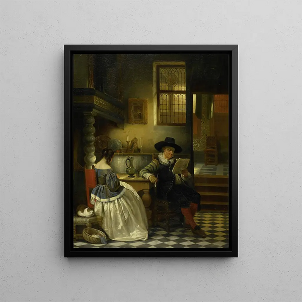 Jan August Hendrik Leys - Seventeenthcentury Interior.webp