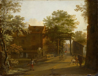 Rue avec un pont-levis - Jan Both — vy av konstverket