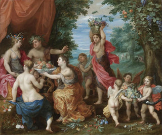 En bacchanal med Ceres, Bacchus och Venus - Jan Brueghel den yngre — vy av konstverket