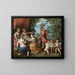 En bacchanal med Ceres, Bacchus och Venus - Jan Brueghel den yngre — inramlat konstverk på väggen