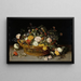 En blomsterkorg - Jan Brueghel den Yngre — inramlat konstverk på väggen