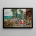 Allégorie de l'Odorat - Jan Brueghel le Jeune — inramlat konstverk på väggen