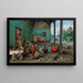 Allégorie de la tulipomanie - Jan Brueghel le Jeune — inramlat konstverk på väggen