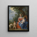 La Sainte Famille avec Jean - Jan Brueghel le Jeune — inramlat konstverk på väggen