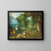 Le Paradis avec la Création d'Eve - Jan Brueghel le Jeune — inramlat konstverk på väggen