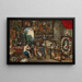 Les Cinq Sens: la Vue - Jan Brueghel le Jeune — inramlat konstverk på väggen