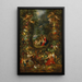 La Sainte Famille entourée d'une guirlande de fruits soutenue par des putti - Jan Brueghel le Jeune — inramlat konstverk på väggen