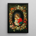 La Vierge et l'Enfant dans un cartouche entouré d'une guirlande de fleurs - Jan Brueghel le Jeune — inramlat konstverk på väggen