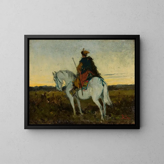 Jan Chemiski - Oriental rider on a white horse.webp