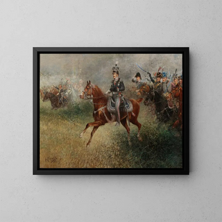 Jan Chemiski - Prince Jzef Poniatowski leading the army near Leipzig.webp
