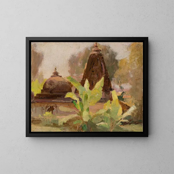 Temple jain d'Ahmedabad - Jan Cybis — inramlat konstverk på väggen
