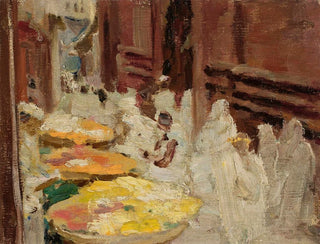 Jan Cigliski - Benares Holy cow flowers fair From the journey to India.webp