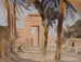 Entré till Karnak-templet under resan i Egypten - Jan Cybis — vy av konstverket