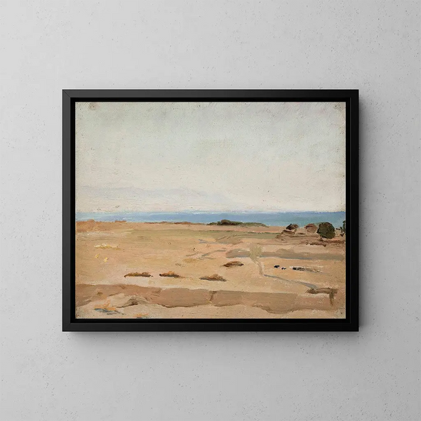 Gulf de Corinthe - Jan Cybis — inramlat konstverk på väggen