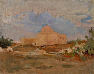 moskén La mosquée de l'Épée à Kairouan - Jan Cybis — vy av konstverket