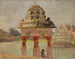 Temple de Madras avec le bassin sacré - Jan Cybis — vy av konstverket