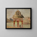 Temple de Madras avec le bassin sacré - Jan Cybis — inramlat konstverk på väggen
