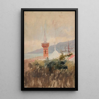 Jan Cigliski - Mosque in Alupka From the journey to Crimea.webp