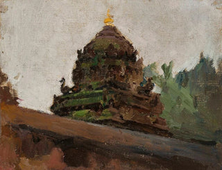 det gamla templet i Madras - Jan Cybis — vy av konstverket