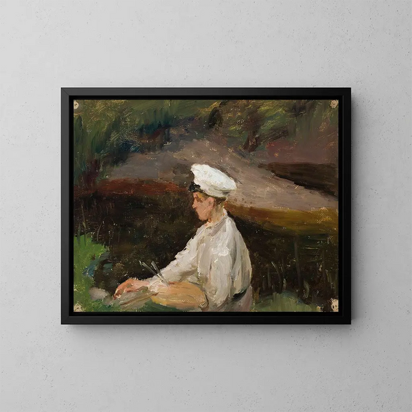 Portrait av Alexandre Rubtsov - Jan Cybis — inramlat konstverk på väggen