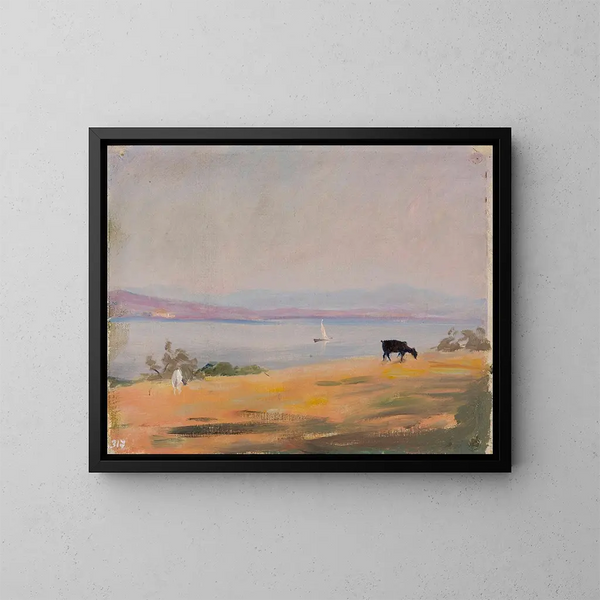 Vue de mer depuis le voyage à Constantinople - Jan Cybis — inramlat konstverk på väggen