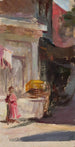 Fragment de rue du voyage à Constantinople - Jan Cybis — vy av konstverket