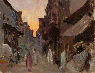 Jan Cigliski - Tanjore  street From the journey to India.webp