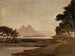 Vue des pyramides lors du voyage en Égypte - Jan Cybis — vy av konstverket