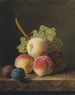 stilleben med persikor, druvor och plommon på ett bord - Jan Frans van Dael — vy av konstverket