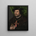 porträtt av Francisco de los Cobos och Molina - Jan Gossaert — inramlat konstverk på väggen