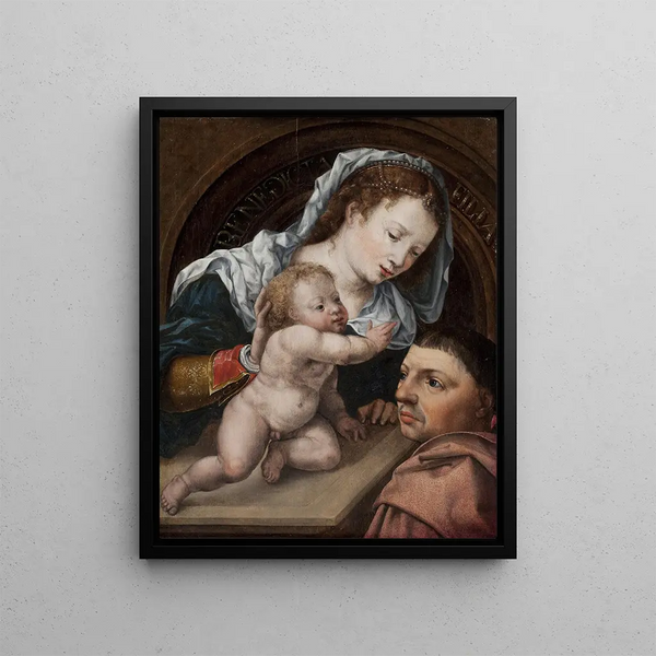 Jan Gossaert - Virgin and Child with a Patron.webp