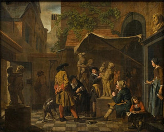 Jan Josef Horemans The Elder - A Sculptors Studio.webp