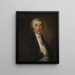 porträttet av John O'Connor 1760-1802, professor vid universitetet i Vilnius - Jan Krzysztof Damel — inramlat konstverk på väggen