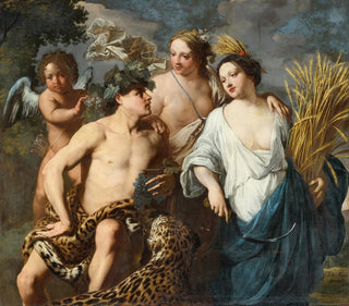 Cérès, Bacchus och Venus - Jan Miel — vy av konstverket