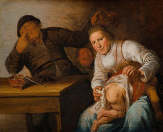 de fem sinnena: L'Odorat - Jan Miense Molenaer — vy av konstverket