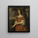 Maria de Witte Françoisdr född 1616, hustru till Johan van Beaumont - Jan Mijtens — inramlat konstverk på väggen
