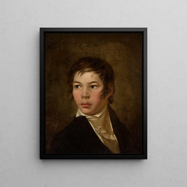 Portrait av Edward Jan Römer 1806-1878 - Jan Rustem — inramlat konstverk på väggen