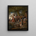En gris tillhör grishuset - Jan Steen — inramlat konstverk på väggen