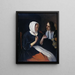Ett par som dricker - Jan Steen — inramlat konstverk på väggen
