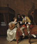 Ascagnes och Lucelle Musiklektion - Jan Steen — vy av konstverket