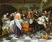 Firandet av födelsen - Jan Steen — vy av konstverket