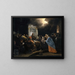 Le Christ parmi les docteurs - Jan Steen — inramlat konstverk på väggen