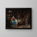 Esther, Assuérus och Haman - Jan Steen — inramlat konstverk på väggen