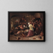 spelare i gräl - Jan Steen — inramlat konstverk på väggen