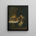 Nåd före en måltid - Jan Steen — inramlat konstverk på väggen